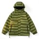 Olive Striped Puffer Jacket