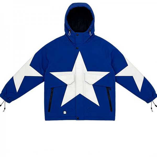 Blue Starry Night Winter Jacket
