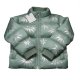 Mint Green Palm Leaf Puffer Jacket