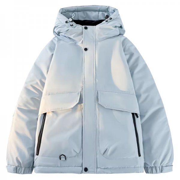 Cooled-Out Double-Front Puffer with Utility Pockets